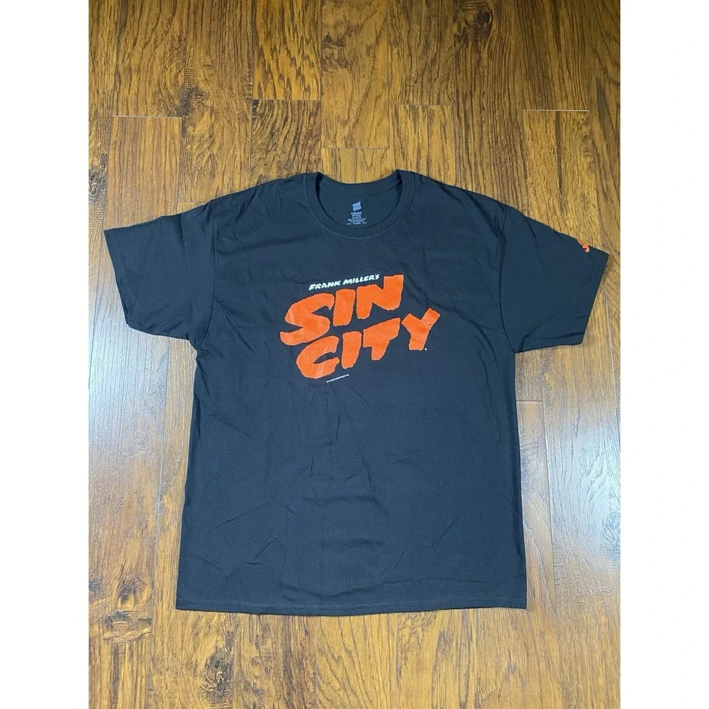Vintage Frank Miller Sin City Shirt Mens Extra Large Black Graphic 2005 Movie
